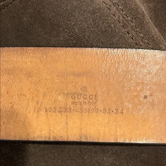 Gucci two-leather belt - Picture 7 of 9